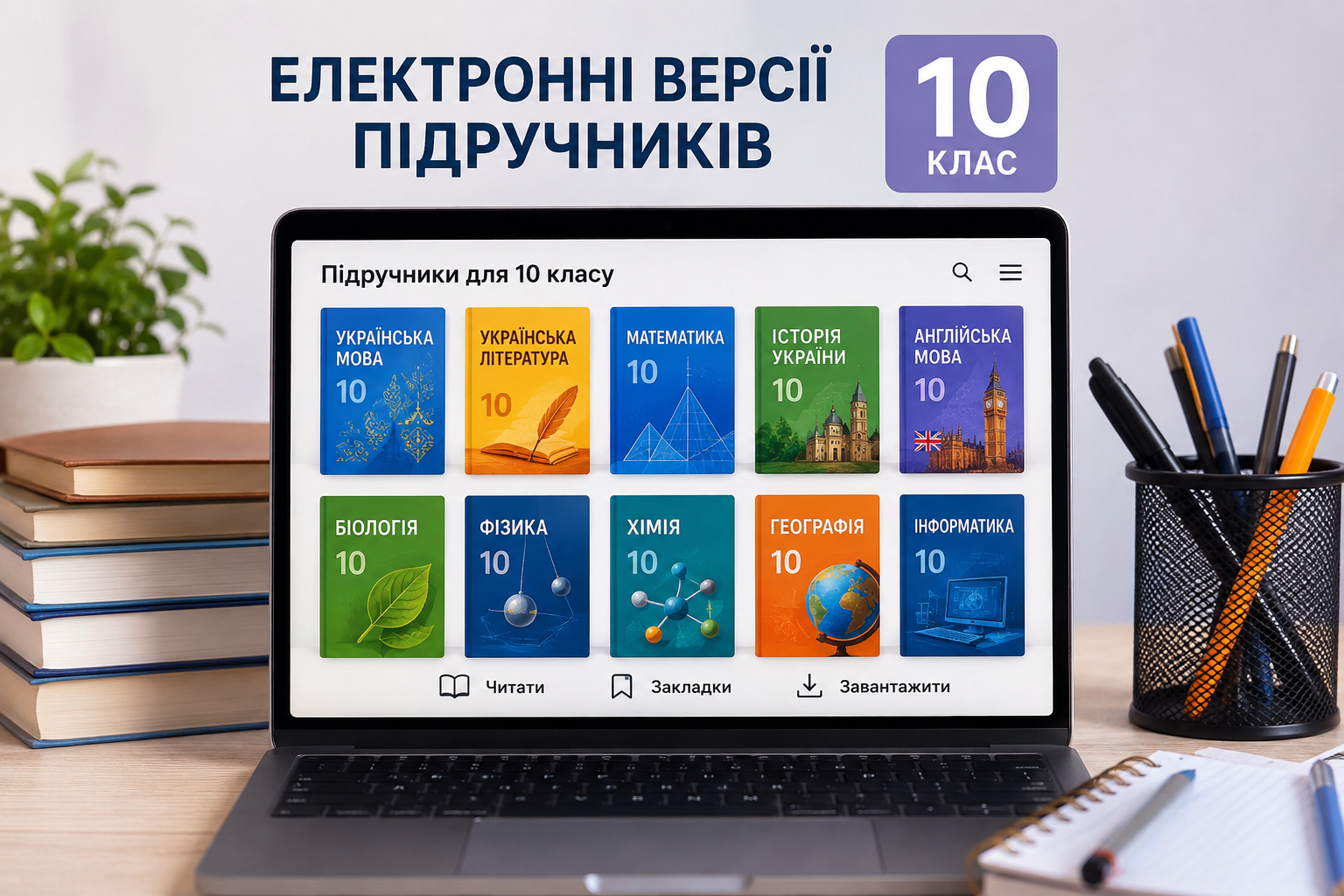 Електронні версіїї підручників 10 клас