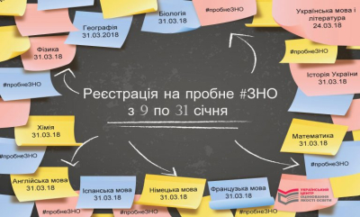 9 січня – старт реєстрації на пробне ЗНО