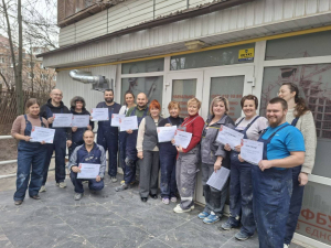 Успішно завершився навчально-практичний курс  лицювальника-плиточника для наших майстрів виробничого навчання який проходив на базі Навчально-практичного центру Профспілки будівельників України!