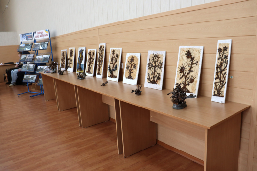 6 лютого 2024 року в бібліотеці закладу освіти відбудалась виставка Василя Чайковського «Жахливі квіти війни».